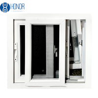 Fenêtre coulissante PVC/UPVC sur mesure résistante aux ouragans, qualité premium testée EU profil haut de gamme prix compétitif