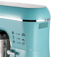 Batteur à œufs électrique de comptoir en acier inoxydable à 6 vitesses, 55 litres, multifonctionnel, compact, machine de cuisine avec structure sur pied/à table pour la pâte
