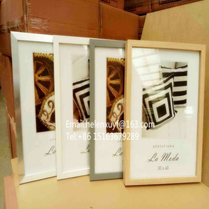 Square Size Black Photo <strong>Frame</strong> Oak Picture <strong>Frames</strong> White Poster <strong>Frames</strong> With White Mounts /Passepartout - Product Image 3