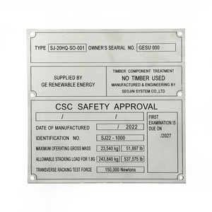 Container Standard ISO Marca ESEN con Logo CSC Durata 25 Anni 0,8m Prodotto in Cina Materiale Acciaio Marcatura Container - Product Image 4