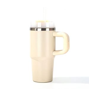 14oz <b>Kids</b> Stainless Steel Sippy Cup with Straight Straw Lid Handle Insulated Travel Tumbler - Product Image 4