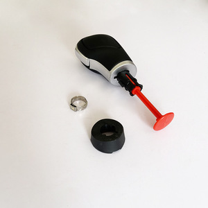 Chen Can Car Gear <b>Knob</b> Black Leather For Volkswagen Bora DSG <b>Shift</b> <b>Knob</b> - Product Image 3
