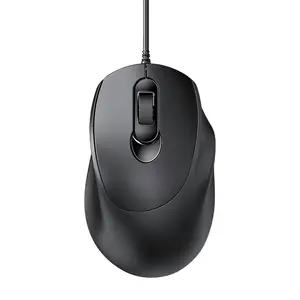 Classical black office wired mouse 4D USB wired optical computer slient mouse for laptop desktop