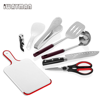 Ensemble d'ustensiles de cuisine de Camping, organisateur de voyage, accessoires de gril, équipement Portable et Compact pour la randonnée barbecue Camping randonnée