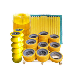 Kunden spezifische industrielle PU-Antriebs rollen welle Polyurethan beschichtete Urethan-Abdeck schienen rollen Gummi-Nachlauf walze - Product Image 4