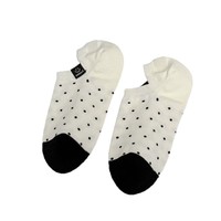 Chaussettes bateau fines d'été en coton sans couture pour femme, motif pois, étiquette en tissu, style coréen minimaliste, invisibles, antidérapantes