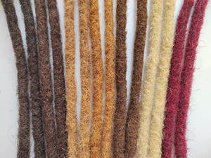 Prix bon marché extrémités bouclées 0.6cm 14 pouces Style Afro complet fait à la main cheveux humains serrures pour tressage Style Crochet Dreadlocks - Product Image 3