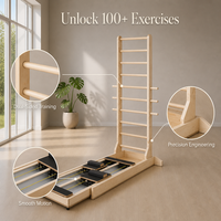 Nouvel équipement de fitness Pilates Core Bed à double rail avec échelle autoportante et échelle coulissante bidirectionnelle