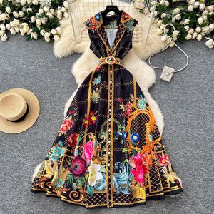 Nuova Moda All'ingrosso Primavera/Estate: Mini Abito Elegante Senza Maniche con Scollo a V, Stile Ufficio e da Festa, con Vita Impero e Chiusura Monopetto, Linea ad A - Product Image 4