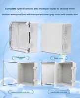 Boîtier de terminaison Weigang WG en plastique ABS étanche IP67, plaque de base, qualité industrielle, sécurité, montage en surface extérieur