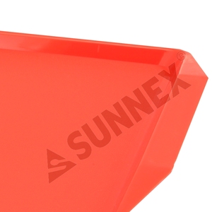 Sunnex, directo de fábrica, venta al por mayor, bandeja económica para servir comida rápida con asas laterales, sartenes azules de polipropileno para restaurante - Product Image 2