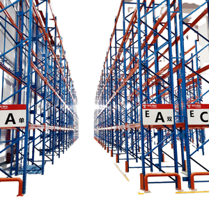 מדפי אחסון תעשייתיים מסוג פלט-רק, 5 מדפים מתכווננים מפלדה Q235, בעלי תו תקן CE, קיבולת אחסון 800-5000 ק\\\"ג - Product Image 1