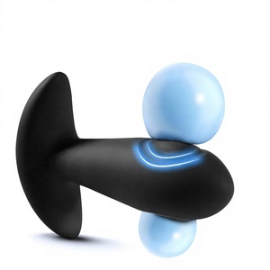 Silicone Double-Sided Tapping <b>Vibration</b> <b>Remote</b> <b>Control</b> Massager Multi-Frequency Clitoral Anal Plug 100% Waterproof Real Touch - Product Image 2