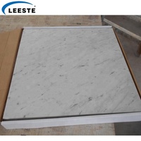 Carrelage en marbre blanc Bardiglio Nuvolato Carrara de qualité supérieure, populaire, de fabrication italienne, finition polie, 18x18 pouces