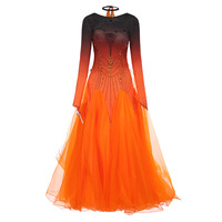 Robe de danse moderne, robe de danse de salon standard, robe de danse de valse, robe de danse sociale et de cha-cha, robe de danse carrée, costume de spectacle et de compétition à grande ampleur