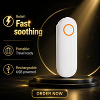 Appareil Portable Anti-Démangeaisons Rechargeable USB, Stylo Apaisant pour Piqûres de Moustiques, Instrument Antiprurigineux en ABS pour l'Extérieur et la Maison