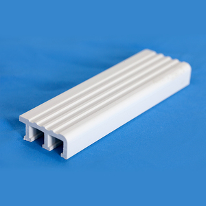 รางเลื่อนแบบกด-ดึงรูปตัวยูคู่,รางเลื่อนกระจกพีวีซีพลาสติกแข็งโปรไฟล์ปรับแต่งได้จากโรงงาน - Product Image 3