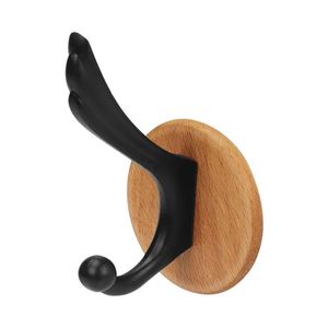 Self-Adhesive Wooden Coat <b>Hook</b> Eco-Friendly Multifunction Household Bathroom Sticky <b>Wall</b> <b>Hook</b> for Clothing - Product Image 4