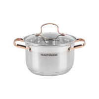 Batterie de cuisine en acier inoxydable de haute qualité, plusieurs tailles disponibles, casseroles de cuisine domestique pour la cuisson