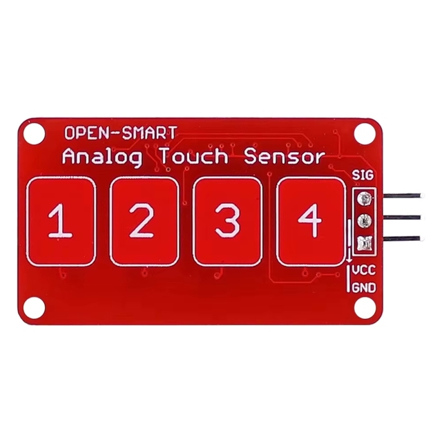 ZYSY )Open-Smart 4-Ch Capacitive Analog Touch Sensor Module For Ardruino