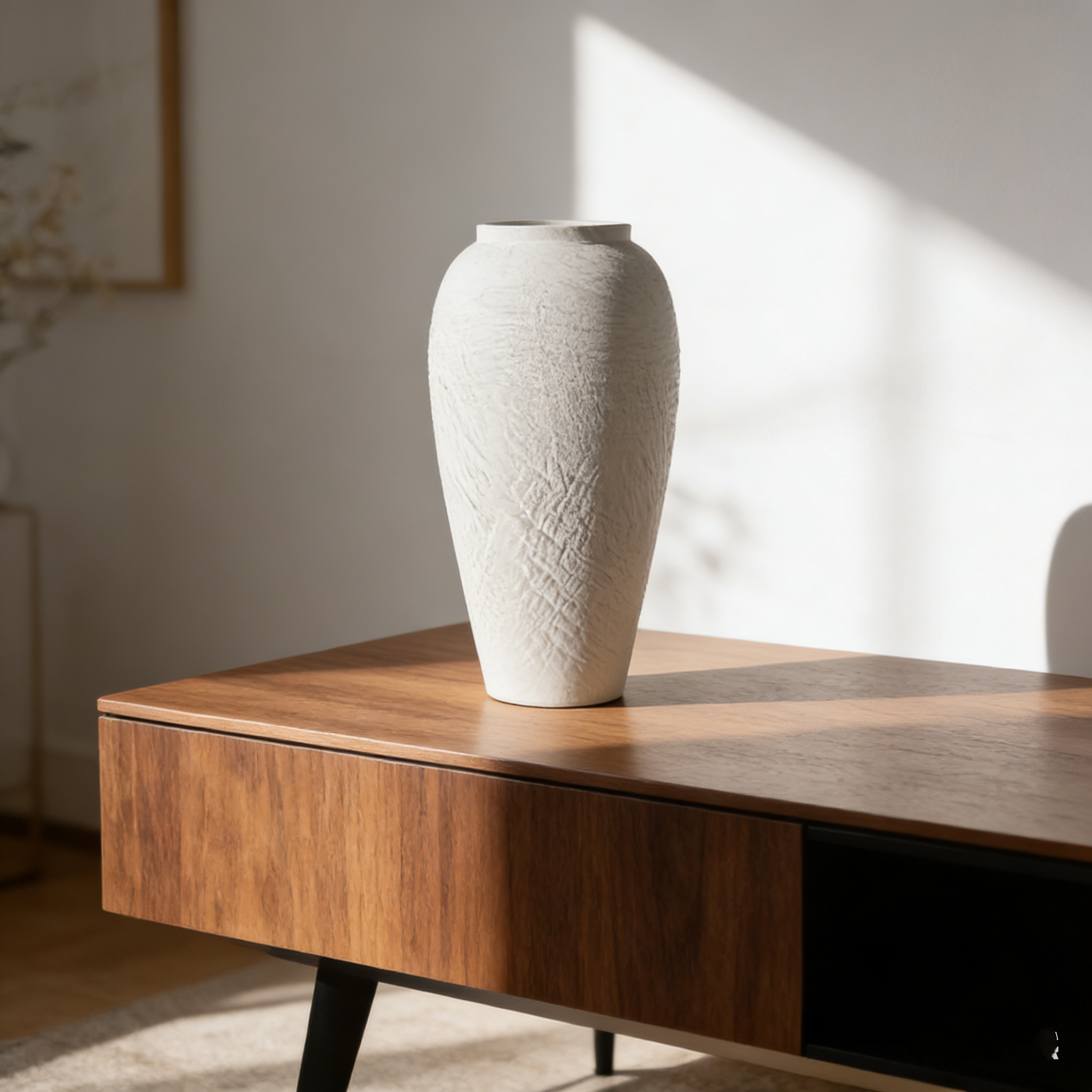 ARM LVG Wabi-Sabi Style Modern Handmade Porcelain Matte Terracotta Pot Ceramic Home Art Decoration Flower Vase Floral Container · image 4