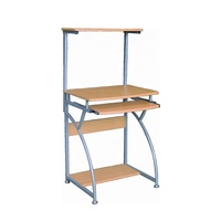 Bureau mobile à hauteur réglable pour étudiants, avec roulettes et étagères de rangement, personnalisable