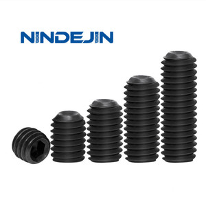 Suministro Directo de Fábrica, Tornillo de Cabeza Hexagonal DIN916 Negro con Punta Cónica 1/4-20 3/8-16, Sistema Métrico, Material de Acero - Product Image 6