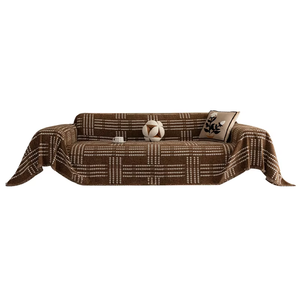 <span class=keywords><strong>Housse</strong></span> <span class=keywords><strong>de</strong></span> protection <span class=keywords><strong>de</strong></span> <span class=keywords><strong>canapé</strong></span> en chenille géométrique moderne pour <span class=keywords><strong>canapé</strong></span> sectionnel 3 places - Écologique, utilisable toute l'année - Product Image 2