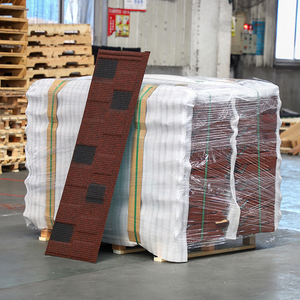 Tuiles de Toiture Métalliques Revêtues de Pierre Galvalume en Gros d'Usine - Prix Fabricant pour Hôtels, Villas, Appartements - Tôles d'<span class=keywords><strong>Acier</strong></span> Colorées - Product Image 1