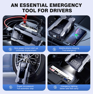 39800mAh Auto- en motorfiets-starthulp met 150PSI luchtcompressor bandenpomp Aku Takviye Cihazi - Product Image 3