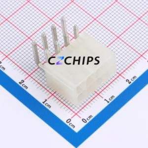 BX-5557-4.2-2-4PWZ Wire-to-Board Pin Header Bent Lead Through Hole,P=4.2mm 2x4P 4.2mm Right Angle Insert Mini-Fit (MX 4.2) - Product Image 1