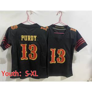 Американская футбольная майка 97 Bosa 85 George Kittle 13 Brock Purdy 23 Christian McCaffrey San Francisco revalries молодежная майка - Product Image 2