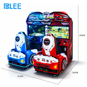 Simulador de Carreras Rápido BLEE a <span class=keywords><strong>Precio</strong></span> de Fábrica, Operado con Monedas, para 2 Jugadores, con Diseño en Rojo y Azul, <span class=keywords><strong>Juego</strong></span> de Carreras de Autos en Venta - Product Image 6