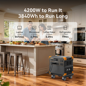 Renewable Energy 3600W 4200W Portable Power Station <b>Solar</b> <b>Generator</b> Battery With Folding Portable <b>Solar</b> Panels for Outdoor Home - Product Image 4