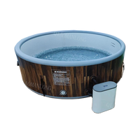 180*65cm Energieeffiziente 4 bis 6 Personen Aufblasbare Tragbare Spa-Badewanne Heim-Spa-Pools Outdoor-Spa zur Entspannung