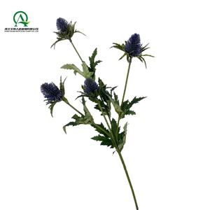 Chardon artificiel Spray Real Touch <span class=keywords><strong>Eryngium</strong></span> <span class=keywords><strong>Foetidum</strong></span> Simulation Houx de mer pour Bouquet de mariage Pièce maîtresse Décoration de la maison - Product Image 2