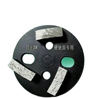 Disque de polissage rond de 4 pouces en oxyde d'aluminium à dureté moyenne avec support ABS pour adaptateur de meuleuse de sol