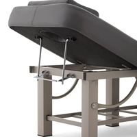 Table de massage électrique pliable avec cadre métallique et télécommande pour salon de beauté, spa et clinique