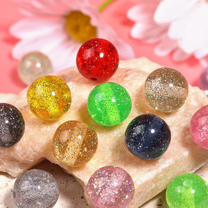 Nueva Cadena de Suministro Global, Cuentas Redondas de Estrella Brillante Multicolor de 16 mm, Acrílico Fino, Accesorios de Joyería DIY - Product Image 1