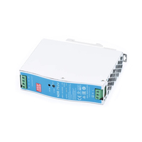 Alimentation électrique CC sur rail DIN simple NDR-75-24 Mean Well 75W 24V 3.2A avec PFC actif et protection contre les surtensions/courts-circuits pour applications industrielles