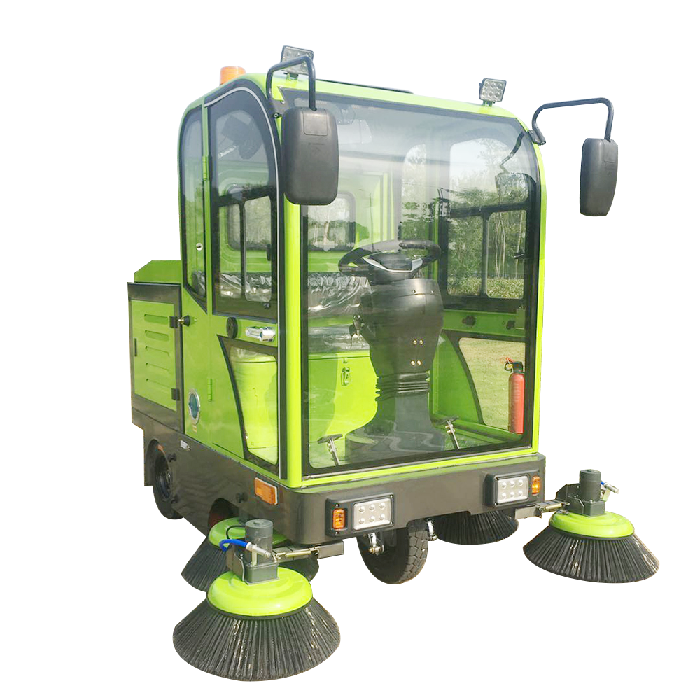 Completo fechado elétrico Big Size Street Sweeper em Road Floor Sweeper