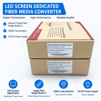 Konverter Fotoelektrik SunSoont LED Screen ke Fiber Transceiver 8 Saluran Gigabit Ethernet RJ45 untuk Layar LED Ritel