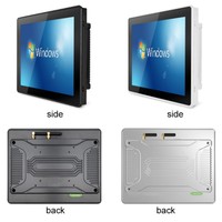 Panneau PC X86 J1900 J4125 J6412 I3 I5 I7 12 pouces lunette style design industriel lourd ordinateur tout-en-un écran tactile