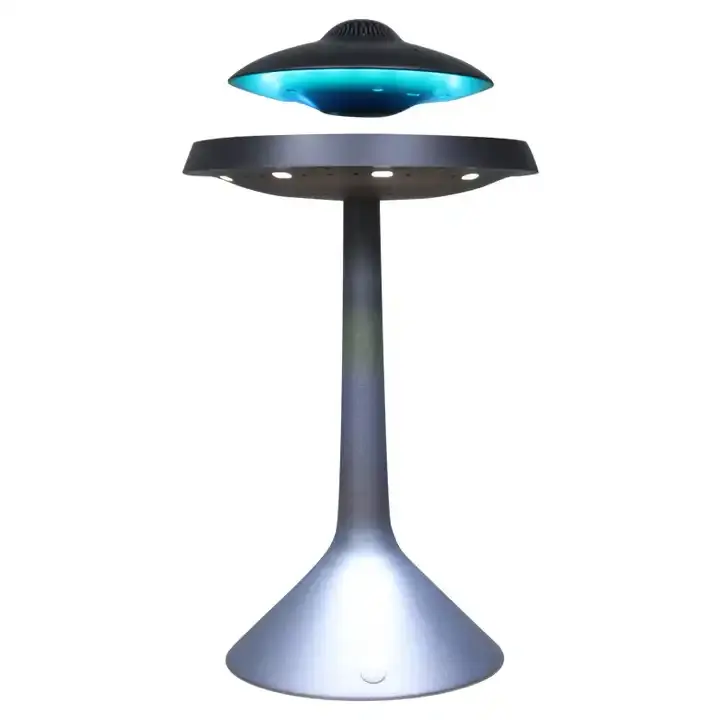 Altavoz inteligente de levitación magnética Carga inalámbrica Sonido envolvente 3D Diseño de OVNI Altavoz flotante de levitación magnética