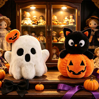 Peluche fantôme mignonne personnalisée, bleue, personnage d'Halloween en peluche, poupée douce, cadeau OEM ODM pour Halloween