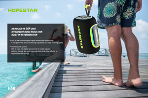 Barra de Sonido Portátil para Exteriores Hopestar H58 Altavoz Inalámbrico Altavo de Graves Potentes Reproductor MP3 Resistente al Agua para Deporte - Product Image 5