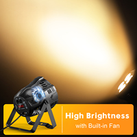 Lampu Par LED COB 4*50W Putih Dingin + Putih Hangat untuk Lampu Panggung Gereja, Konser, Pernikahan, Pesta Ulang Tahun