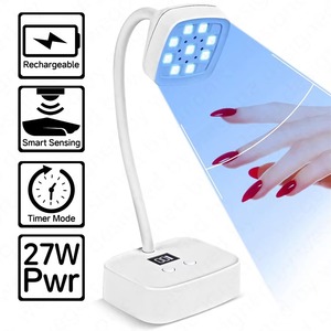 Lampe à ongles LED UV rechargeable professionnelle, lumière UV pour ongles en gel, mini sèche-ongles LED UV pour salon de manucure - Product Image 1