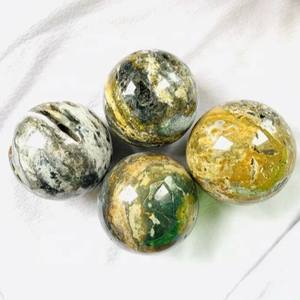 Venta al por Mayor de Bolas de Jaspe Oceánico Natural de Alta Calidad, Ocho Meridianos, Piedra Feng Shui de 5-7cm, Tendencia de Moda, Decoración del Hogar, Regalos - Product Image 5