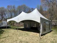 Carpa Resistente de Techo Alto HP20x30 pies con Estructura de Doble Capa para Eventos Comerciales y Alquiler de Fiestas